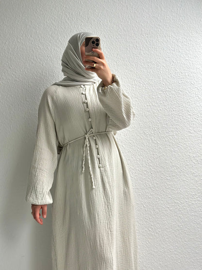 Musselin Sorel Abaya - Beige