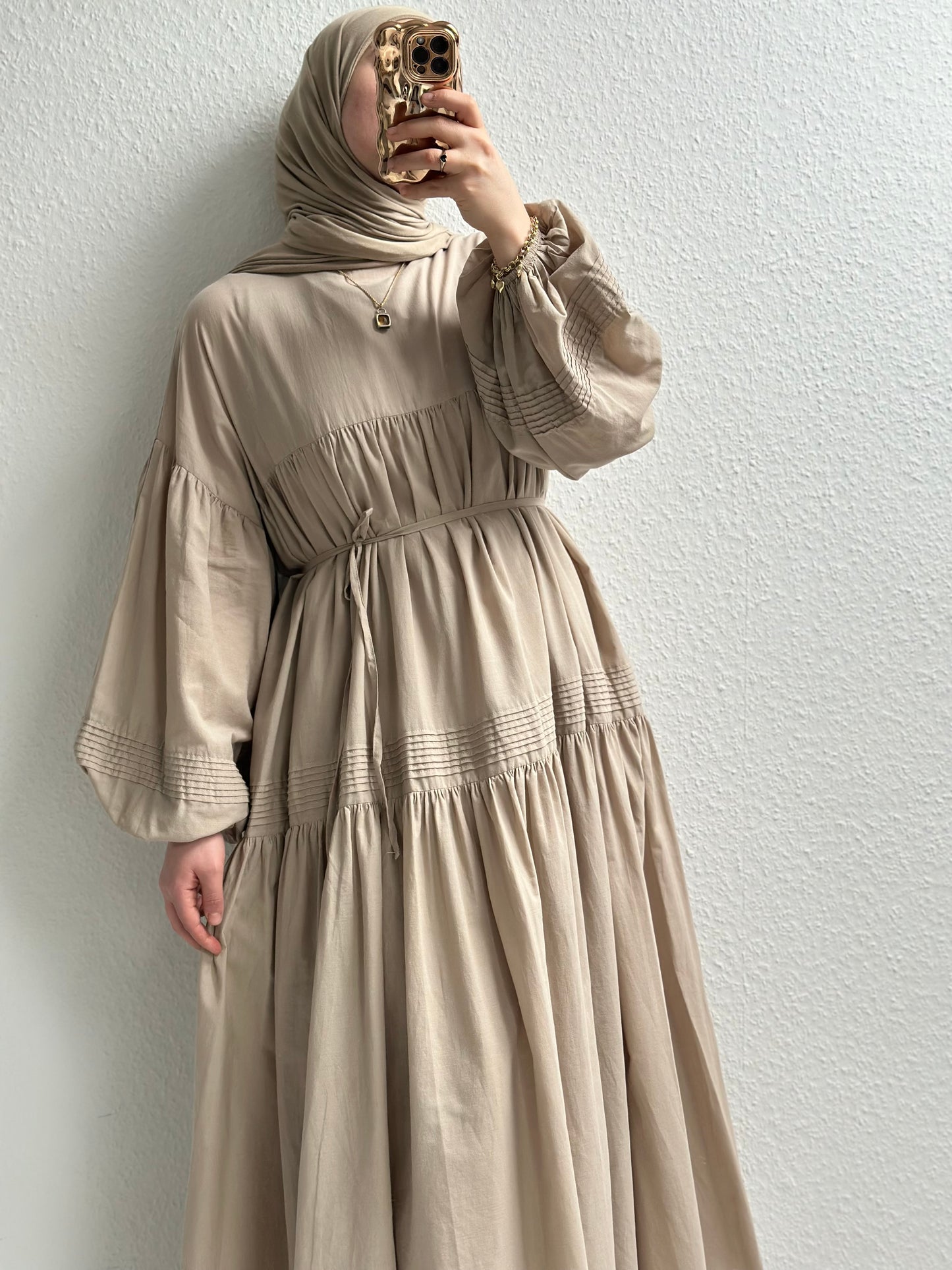 Daisy Cotton Kleid - Beige