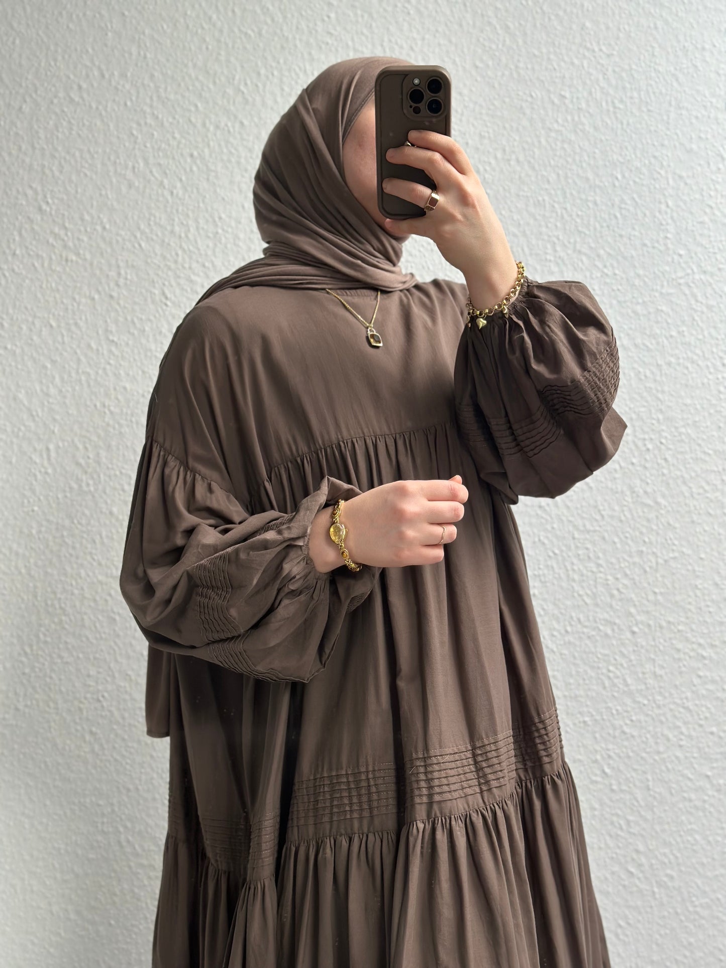 Daisy Cotton Kleid - Braun