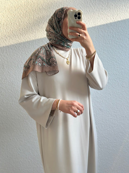 Modal Basic Kleid - Hellbeige
