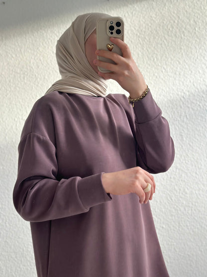 Gestreifter Modal Zweiteiler - Rose