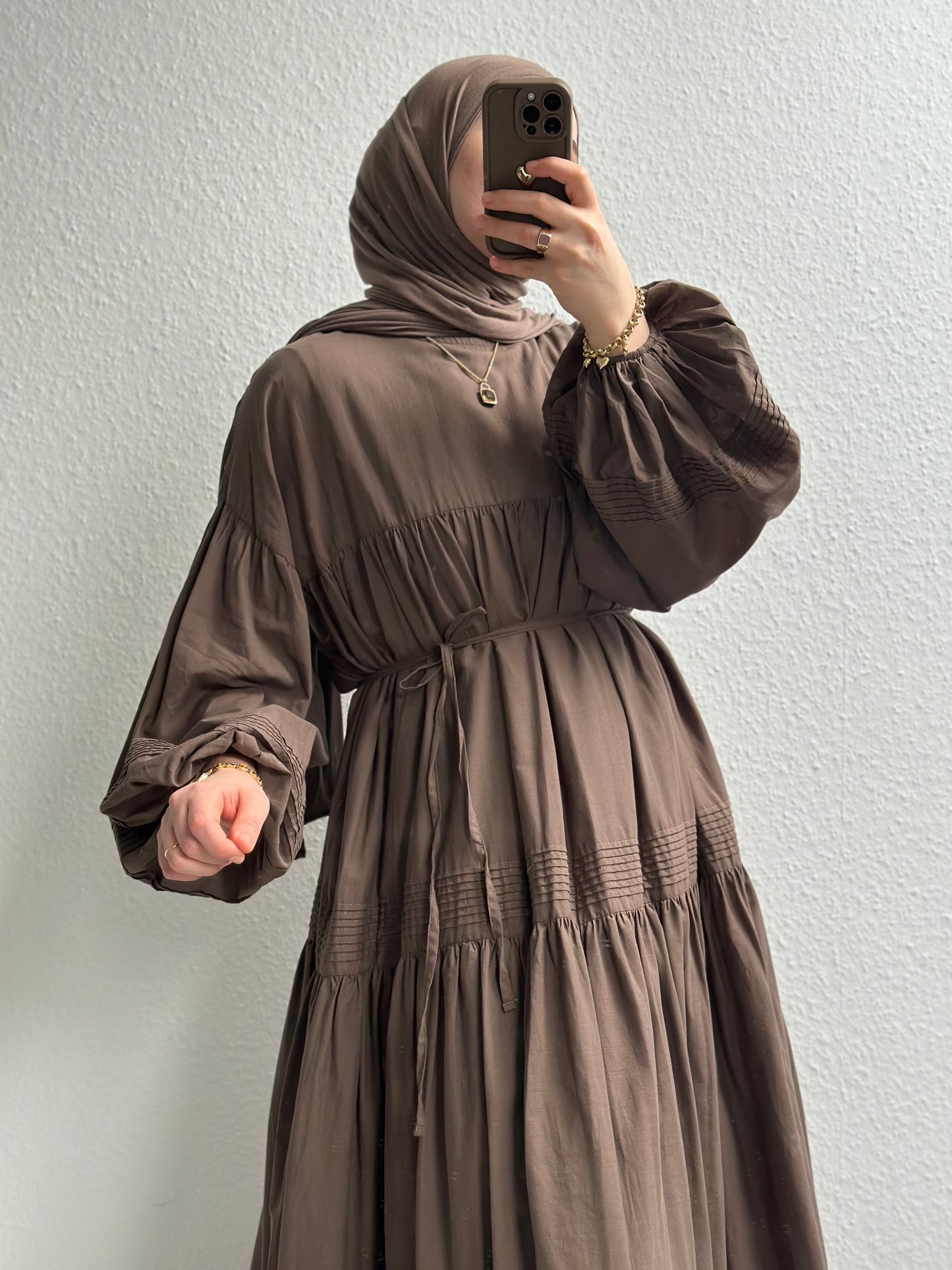 Daisy Cotton Kleid - Braun