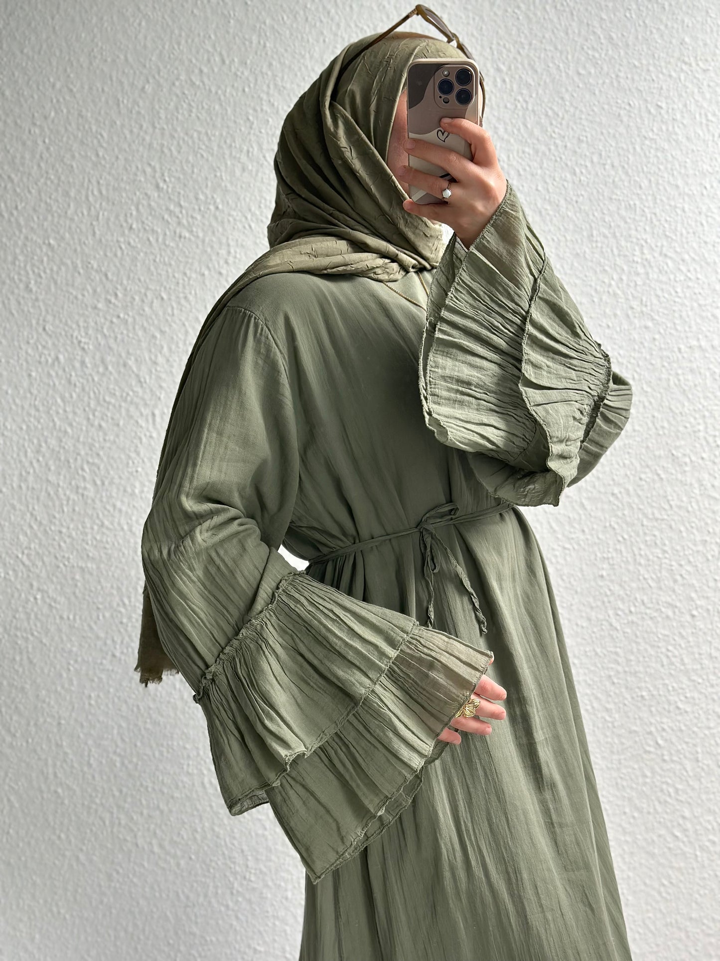 Cotton Rosalie Kleid - Grün