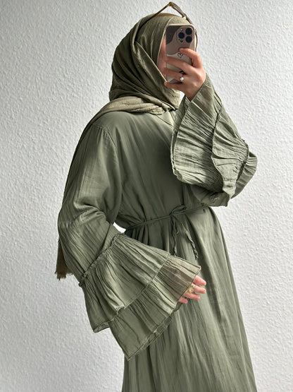 Cotton Rosalie Kleid - Grün