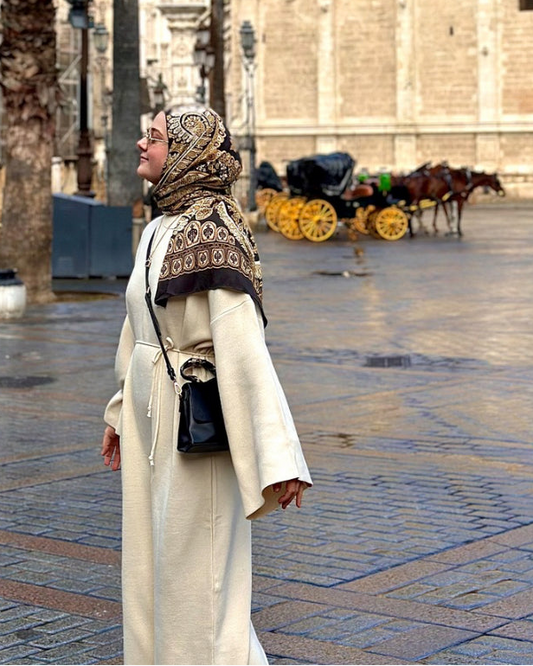 Strick Kleid - Beige