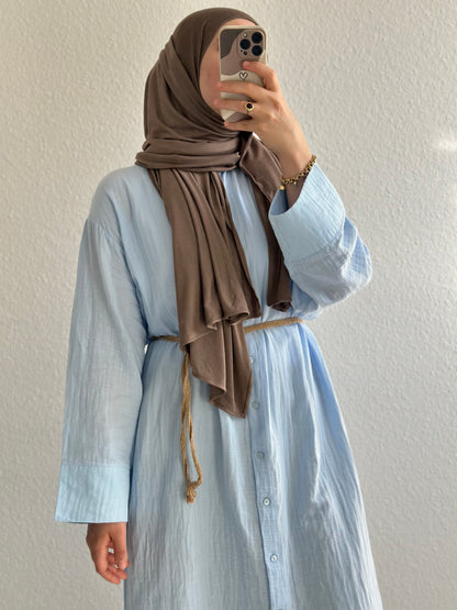 Soft Langes Hemd - Hellblau