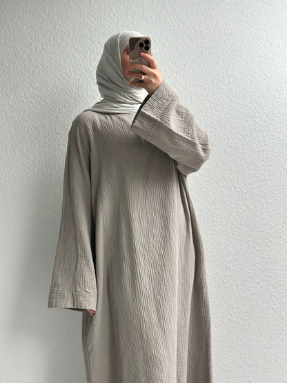 Musselin Nayra Abaya - Beige