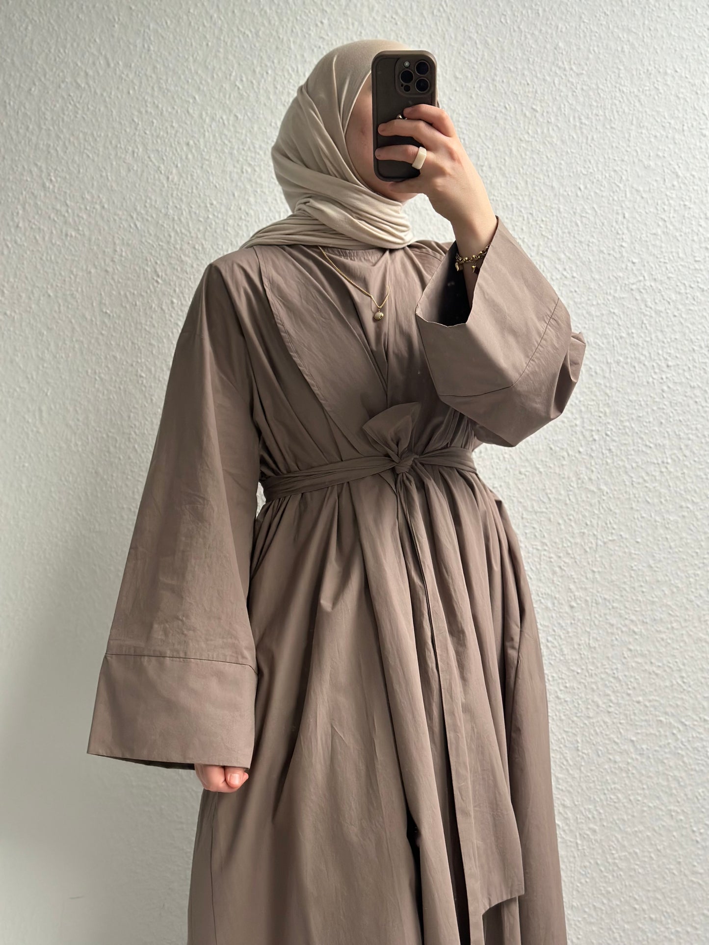 Cotton Abaya - Nerz