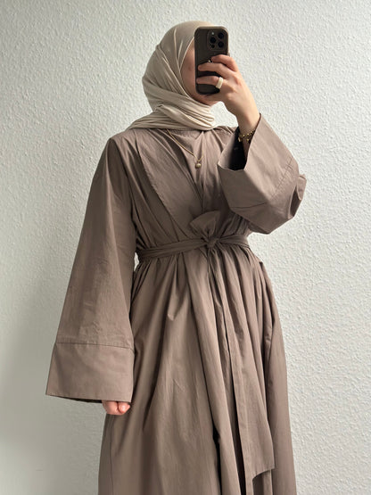 Cotton Abaya - Nerz