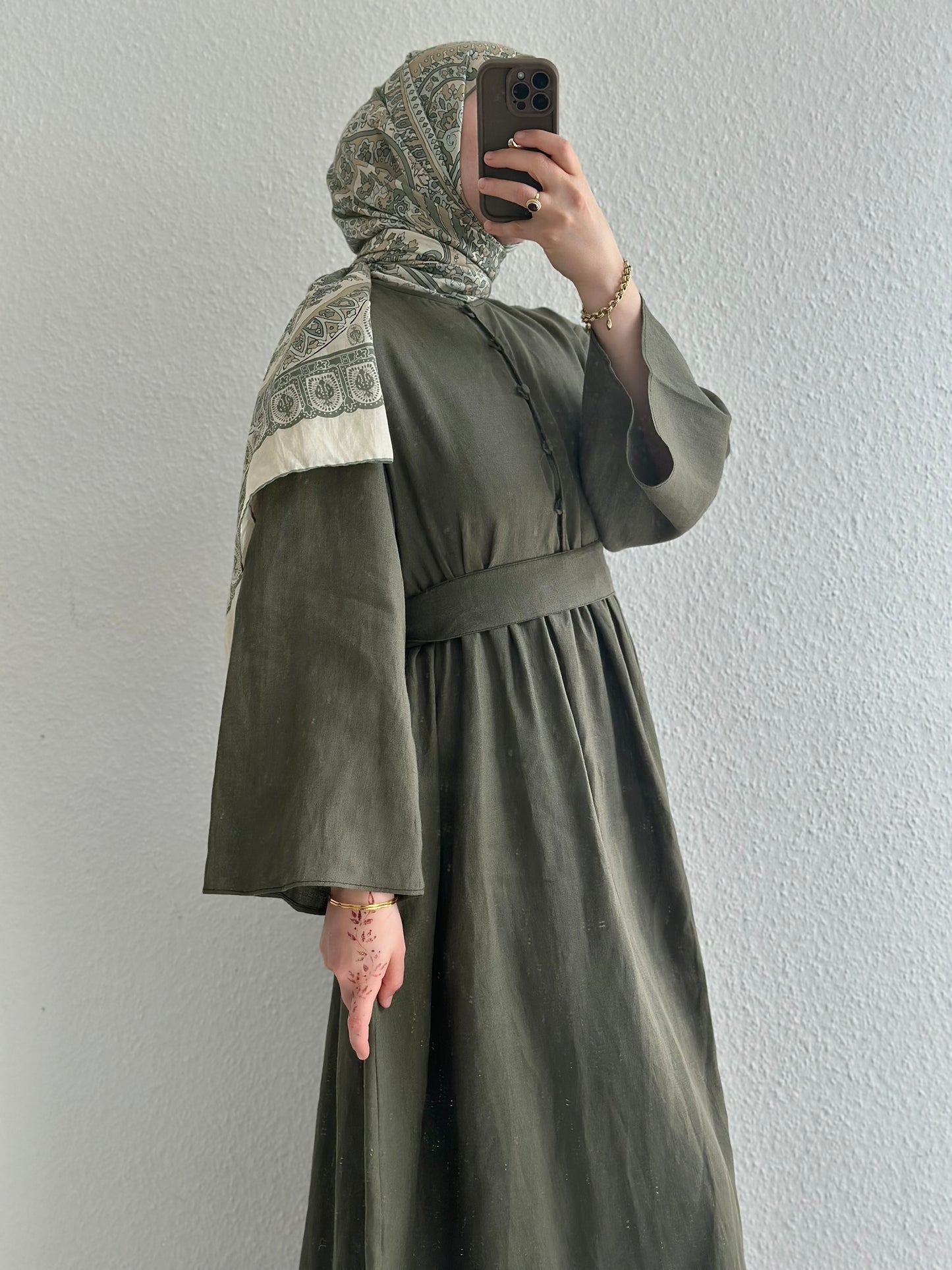 Bohème Kleid - Khaki
