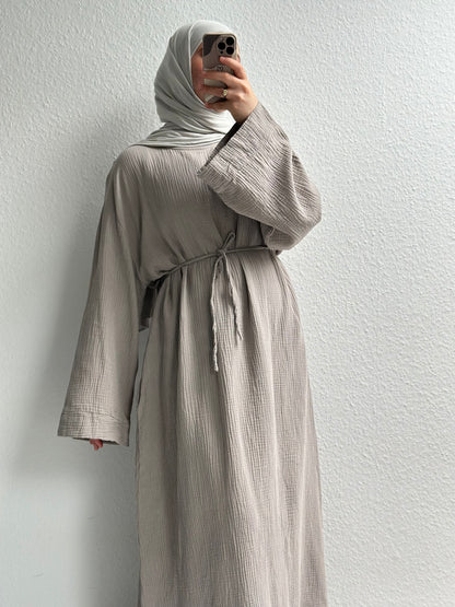 Musselin Nayra Abaya - Beige