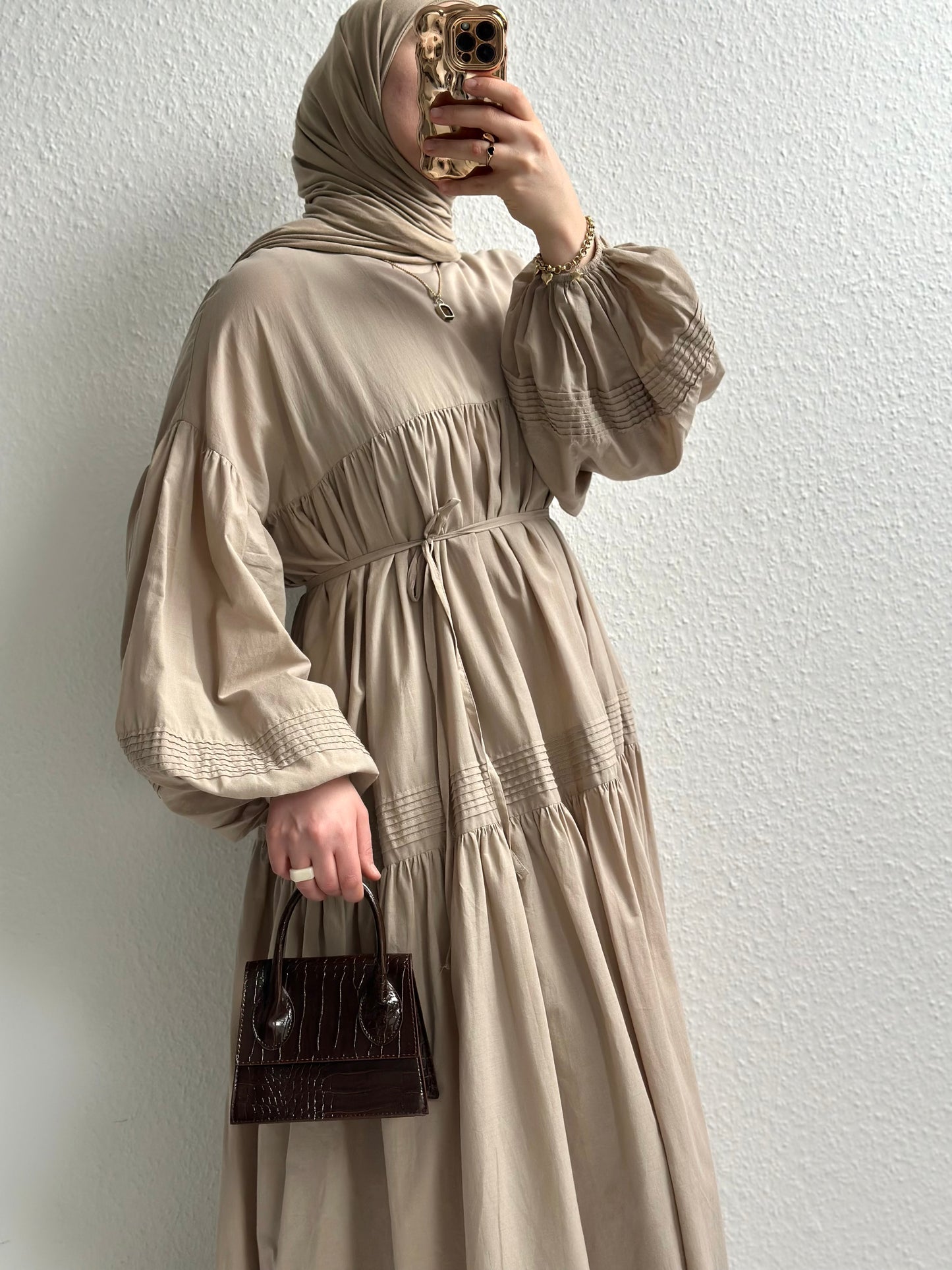 Daisy Cotton Kleid - Beige