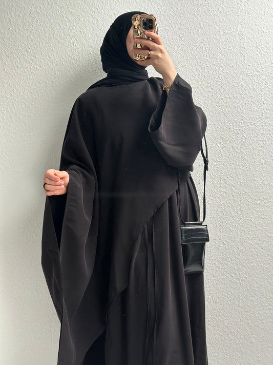 Zaya Cupro Abaya - Schwarz