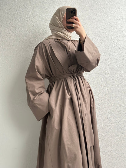 Cotton Abaya - Nerz