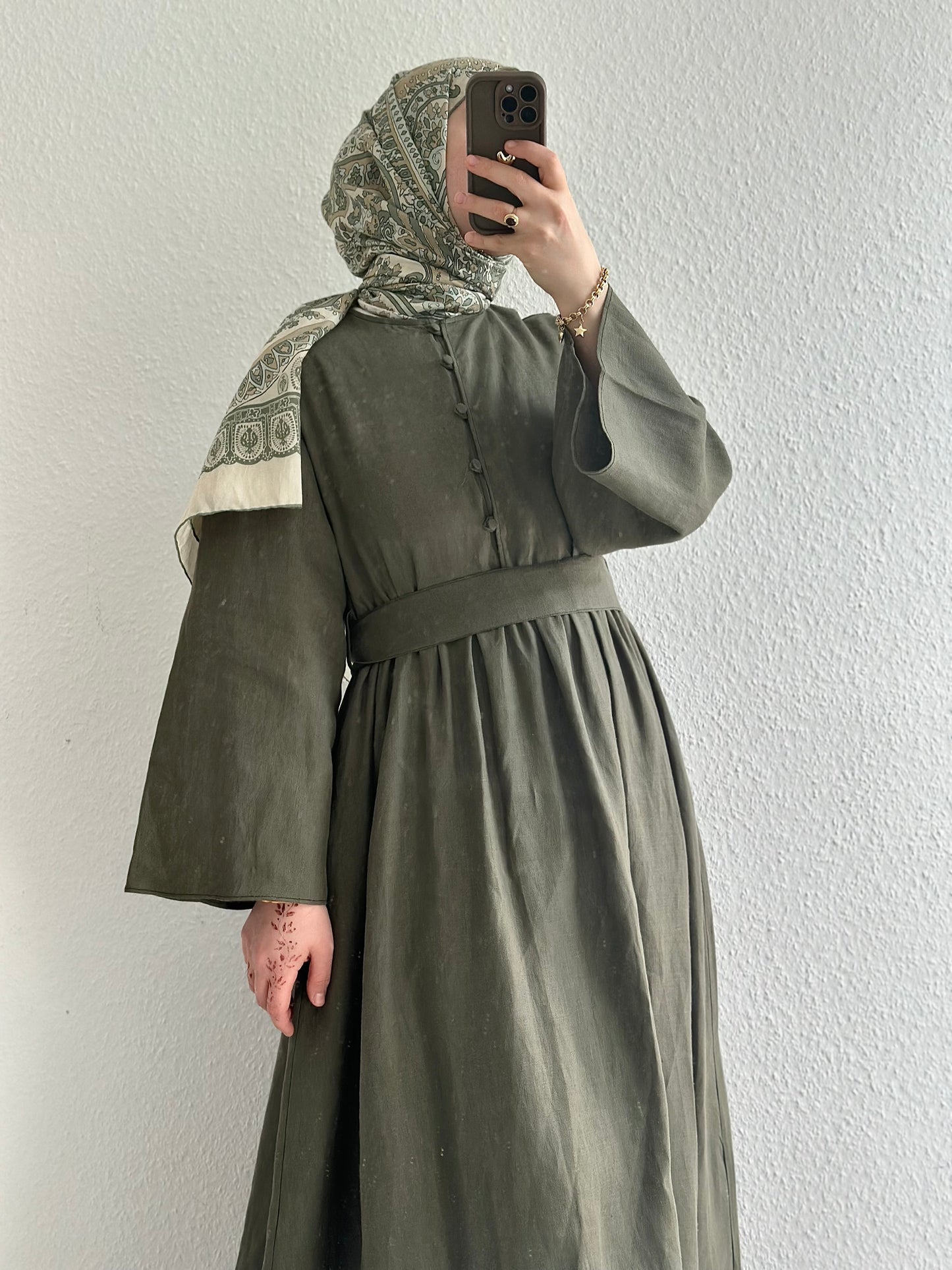 Bohème Kleid - Khaki
