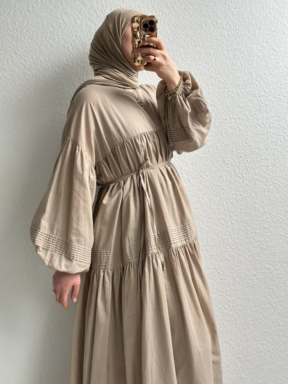 Daisy Cotton Kleid - Beige