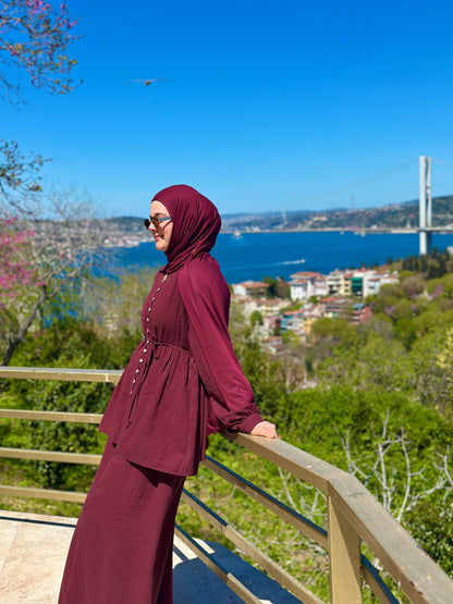 Premium Leinen Zweiteiler 🍒