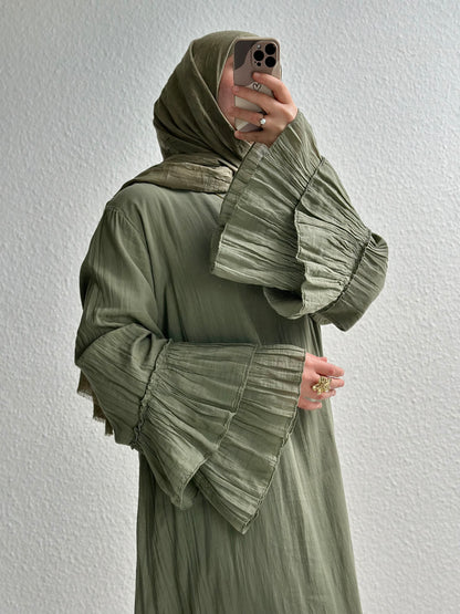 Cotton Rosalie Kleid - Grün