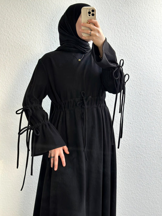 Veloura Kleid - Schwarz