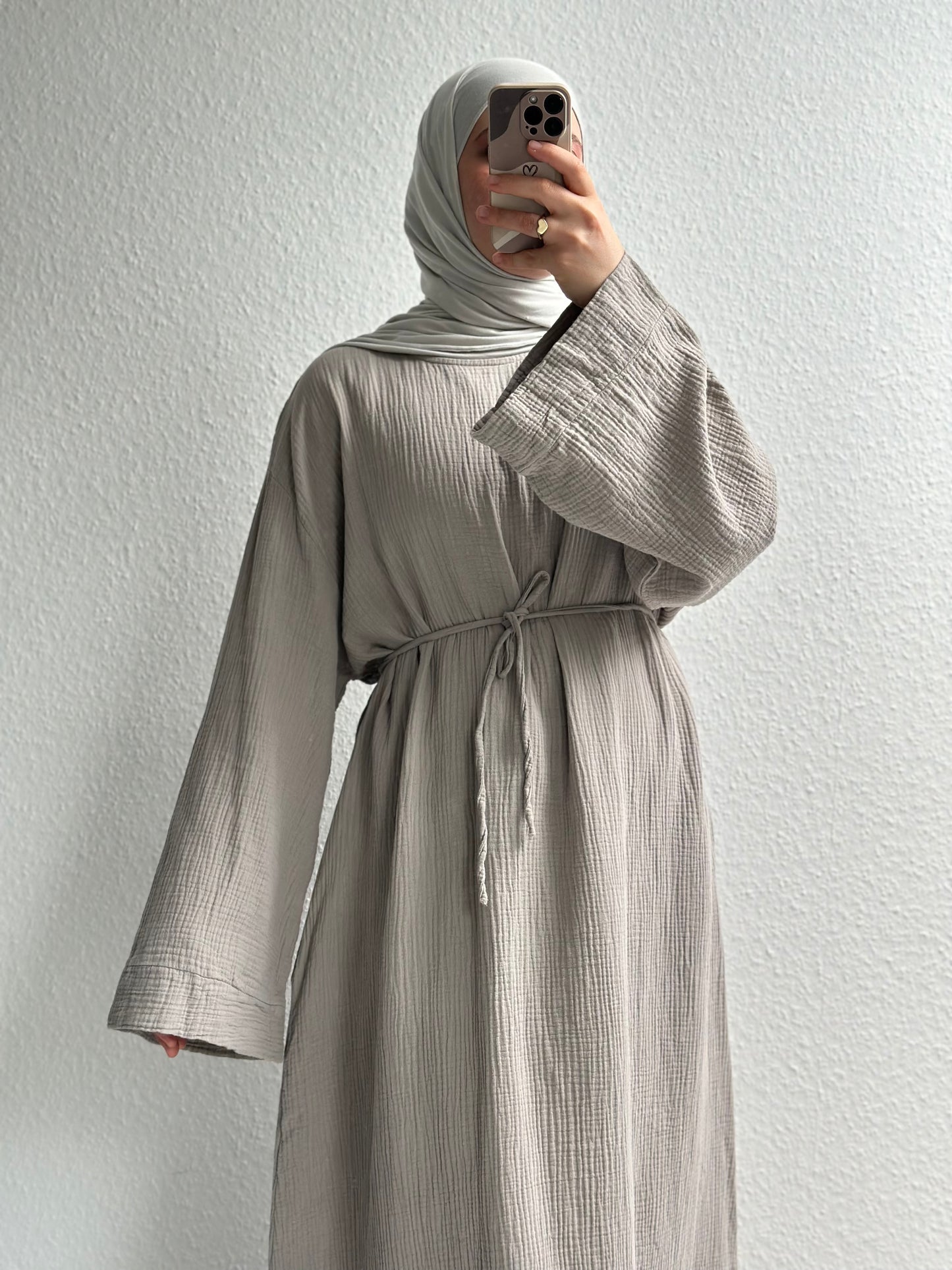 Musselin Nayra Abaya - Beige