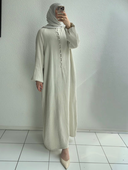 Musselin Sorel Abaya - Beige