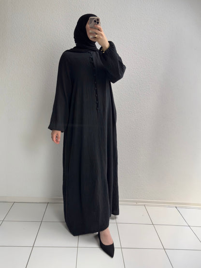 Musselin Sorel Kleid - Schwarz