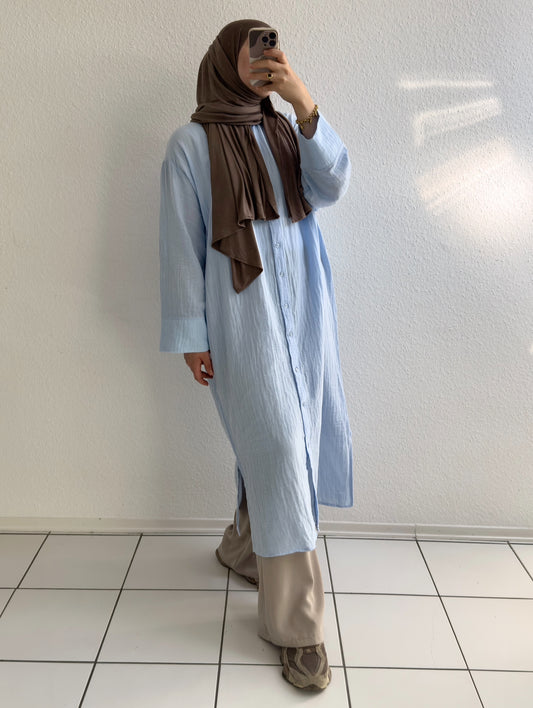 Soft Langes Hemd - Hellblau