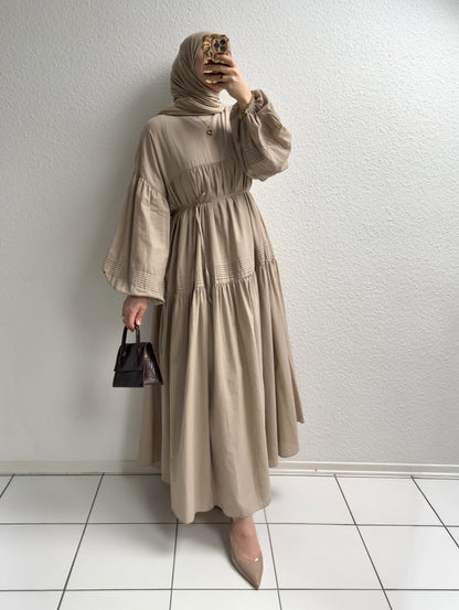 Daisy Cotton Kleid - Beige