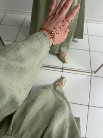 Bohème Kleid - Hellgrün