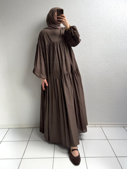 Daisy Cotton Kleid - Braun