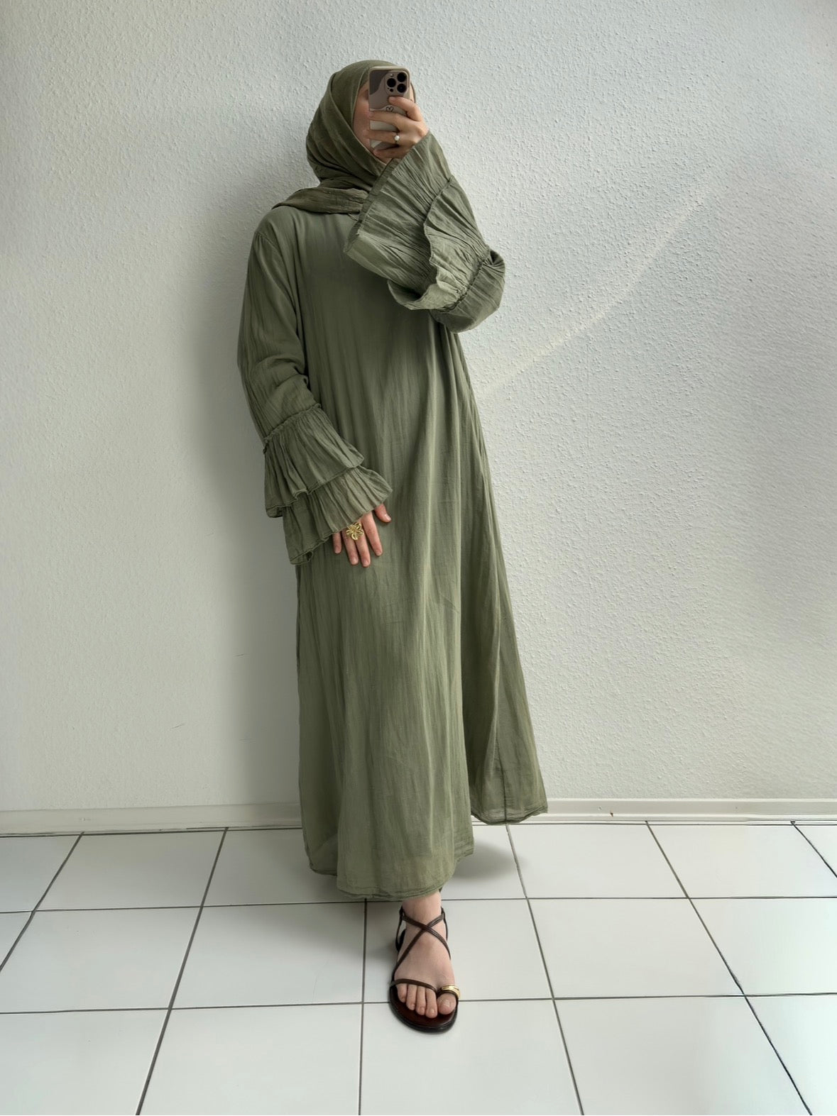 Cotton Rosalie Kleid - Grün