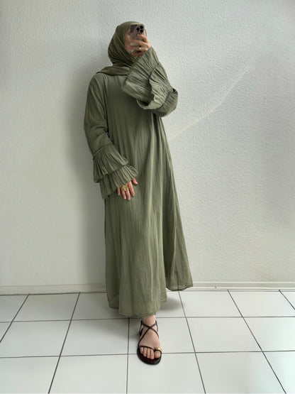 Cotton Rosalie Kleid - Grün