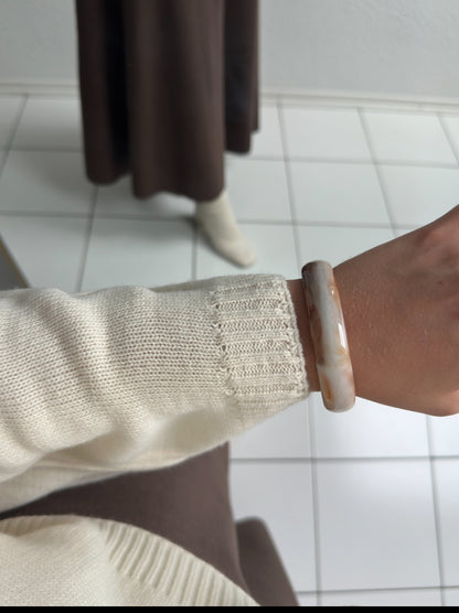 Fledermaus Pullover - Beige