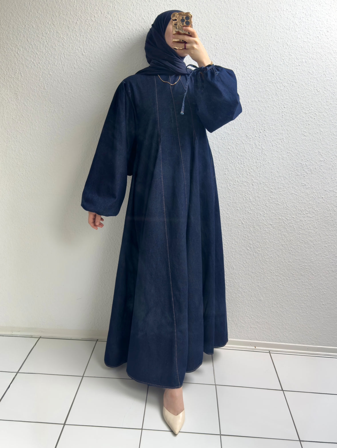 Cotton Jeans Kleid
