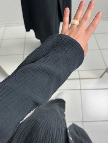 Basic Langes Musselin Hemd  - STD(36-42)