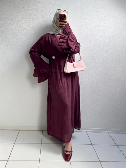 Cotton Rosalie Kleid - Rot