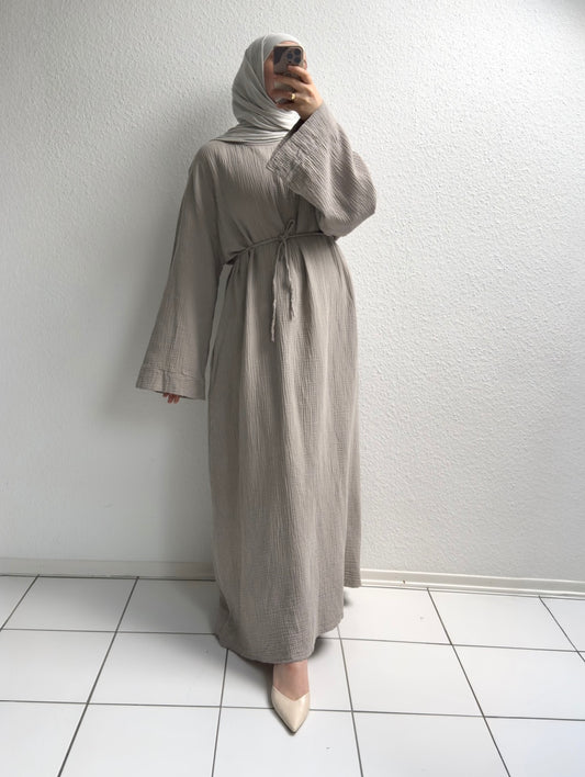 Musselin Nayra Abaya - Beige