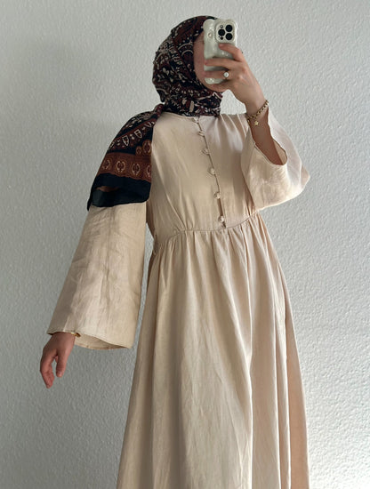 Bohème Kleid - Beige