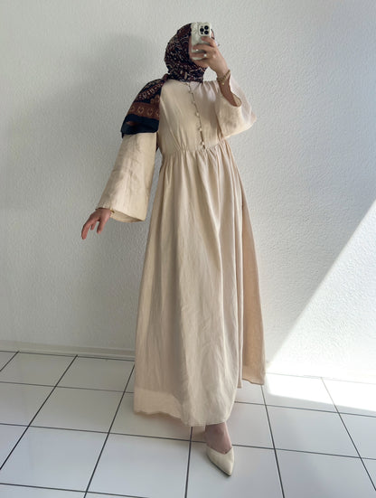 Bohème Kleid - Beige