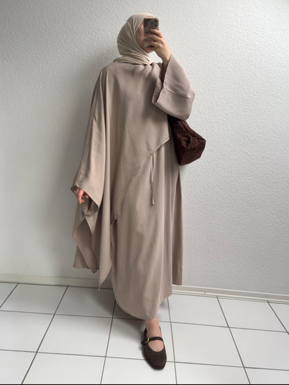 Zaya Cupro Abaya - Beige