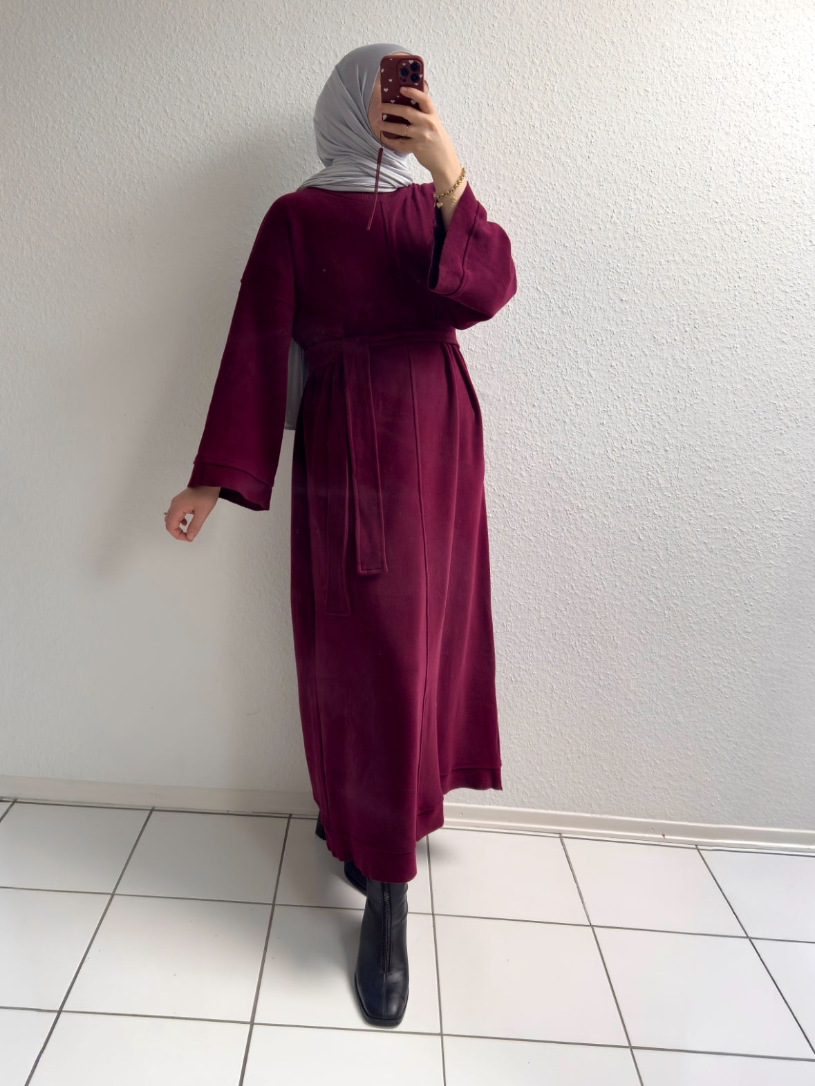 Mova Basic Kleid - Bordeaux