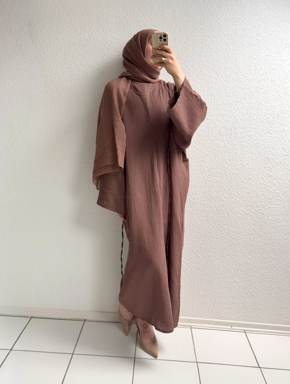 Musselin Bindekleid