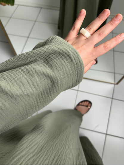 Musselin Alora Abaya - Grün