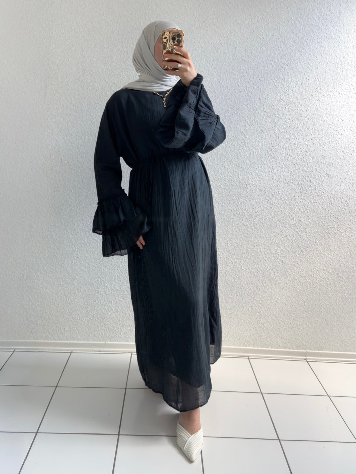 Cotton Rosalie Kleid - Schwarz