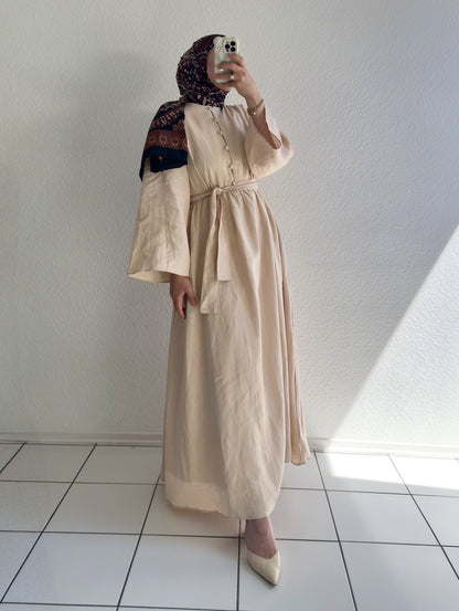 Bohème Kleid - Beige