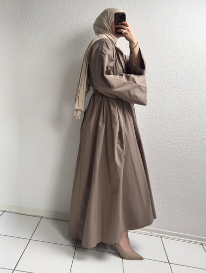 Cotton Abaya - Nerz
