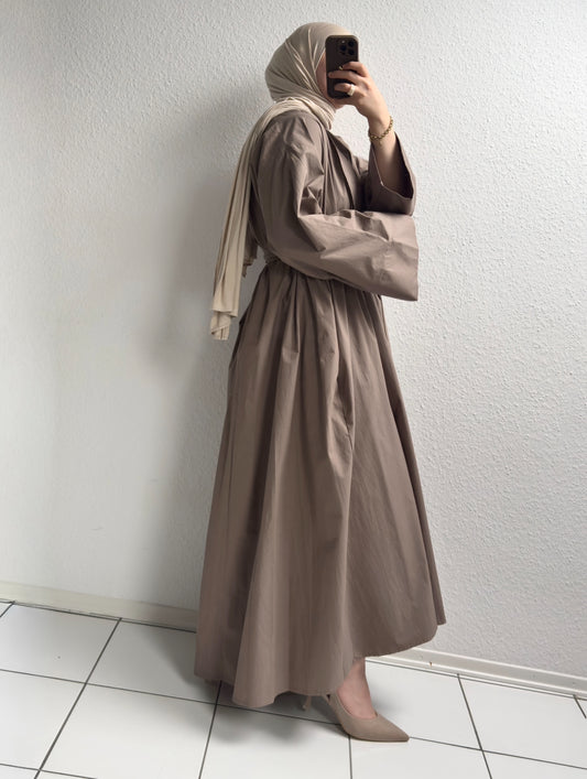 Cotton Abaya - Nerz