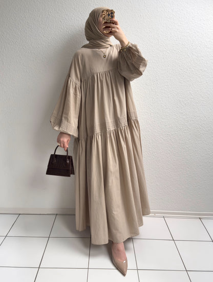 Daisy Cotton Kleid - Beige