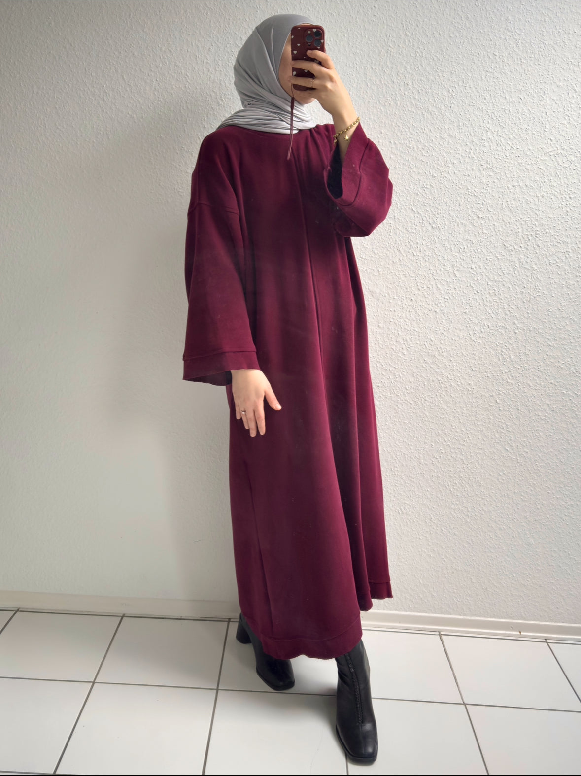 Mova Basic Kleid - Bordeaux