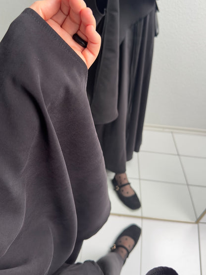 Zaya Cupro Abaya - Schwarz